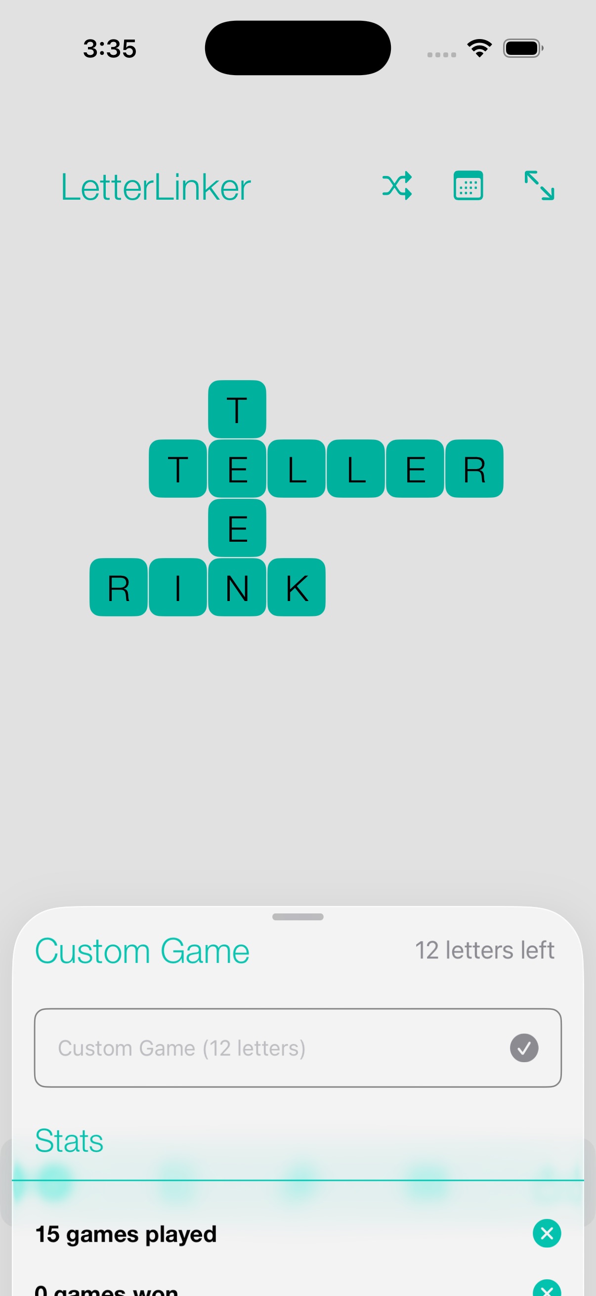 Letter Linker themes